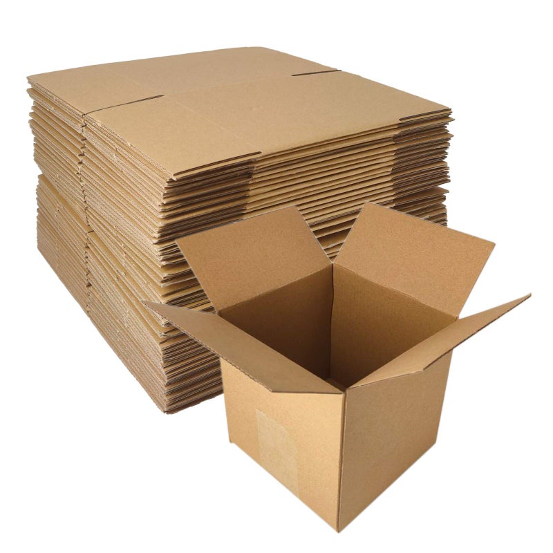 zmybcpack 40 Pack 5x5x5 inch Corrugated Boxes Mailer- Corrugated Cardboard Mailer Shipping Boxes, Small Mailing Packing Boxes for Shipping, Moving, Storage - Image 1